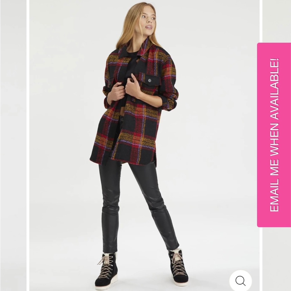BRAND NEW & NEVER WORN Sanctuary Midi Shacket in Carson Plaid XS $80 OBO - Picture 5 of 8